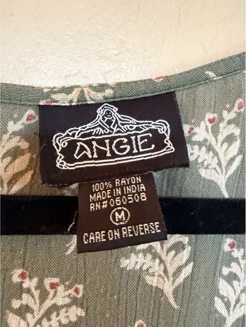 Angie Green Long Boho Duster Sz.M - Picture 6 of 6
